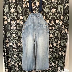 NWT Plus Denim Wide Leg Overall Jumpsuit with Pockets